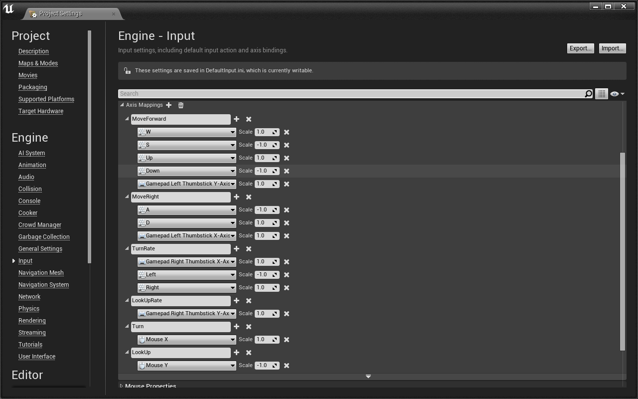 Player Movement Input Actions